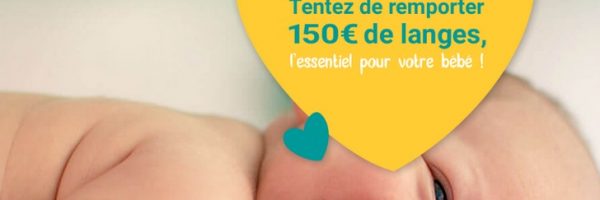 Concours PAMPERS : gagnez 150€ de langes bébé