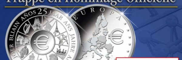 Pièce collector gratuite : 25 ans de l’Euro