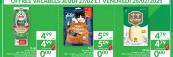 Produits Dreft, Felix et Chimay 100% remboursé