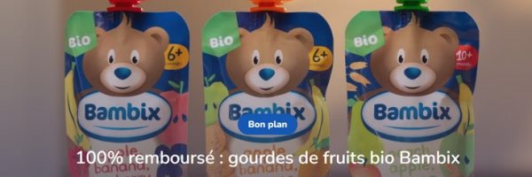 Gourde Bambix 100% remboursée